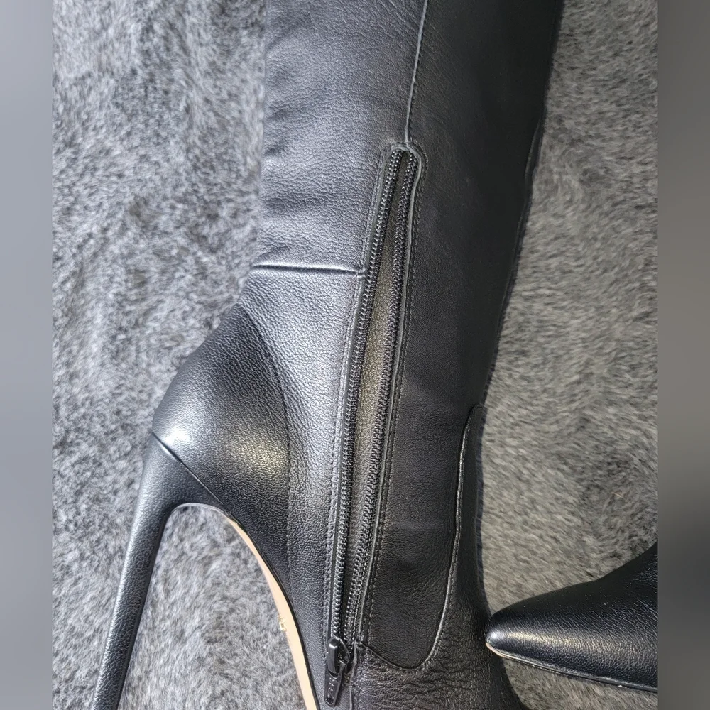 Kenneth Cole Leather Black Knee-High Women's Boots